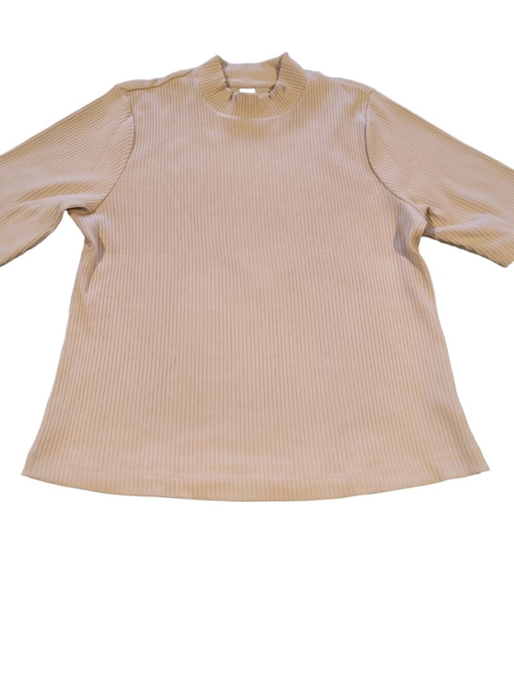 Old Navy Beige Crop Neck Blouse Women Size XL
